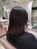 フォルテ 横浜店(FORTE)&nbsp;ミディアムヘア、ショコラベージュ、ボブルフ、ベビーバング