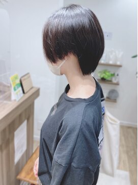 モリオフロムロンドン 松戸店(Morio from London) 【松戸 岩口】伸ばしかけ黒髪ハンサムショート