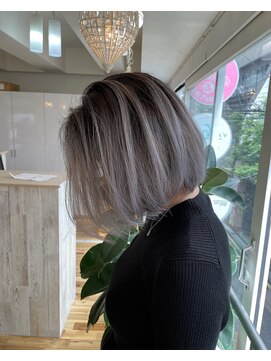 タオ 河原町(Tao) ボブとバレイヤージュ