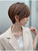小顔ショートボブ/レイヤーカット/顔周り/前髪カット[池袋]