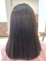 カットハウス はさみの部屋&nbsp;セミロング/ストレート/ワンカール/髪質改善/オリーブグレー