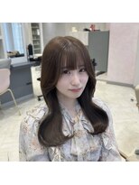 レア 銀座(Le'a)&nbsp;ココアブラウン♪流れるお顔まわりカット