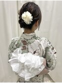 王道シニヨン×浴衣/着物ヘア/アップヘア/浴衣ヘア
