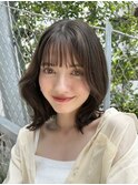 髪質改善＊外ハネミディアムヘア＊美髪【Zina南草津】 