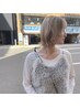 【比嘉指名★高発色＆ヘアケア】カット＋ケアブリーチカラー＋AjTR ￥13000