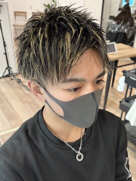 アンククロス 渋谷(ANKH CROSS) メンズメッシュ/メッシュ/短髪/メッシュ渋谷/メンズショート