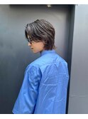 メンズボブレイヤー/地毛風ストレートパーマ/ニュアンスパーマ