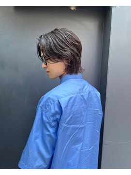 メンズボブレイヤー/地毛風ストレートパーマ/ニュアンスパーマ