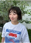 ショートミディ/ゆる巻きパーマ/ボブ