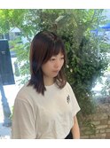 パッツン前髪×切りっぱなしボブ