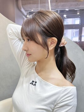 グロー 大宮(GLROW) □ 韓国大宮顔周りレイヤーカットハッシュカットワンホンヘア