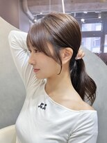 グロー 大宮(GLROW) □ 韓国大宮顔周りレイヤーカットハッシュカットワンホンヘア