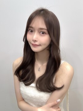 ラピス 福岡天神店(Lapis) チョコレートブラウン×韓国風くびれ巻き