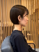 バートランド 白楽(Bertland)&nbsp;島田/ミニボブ 耳かけ 白髪ぼかし サイドバング 大人ボブ 人気