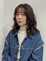 メゾンアクア 表参道(Maison ACQUA)&nbsp;◎小顔ミディアムパーマミディアムデジタルパーマボブパーマ前髪