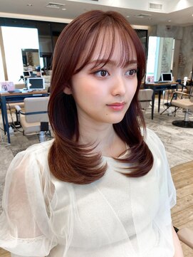 ラルユー 金山(LallYou) 30代小顔に見える！くびれヘアレイヤー × オリーブグレージュ