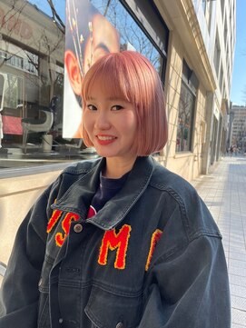 ペレ アネックス 大阪梅田茶屋町店(PELE ANNEX) ミディアムヘア/デザインカラー/フェイスフレーミング/梅田