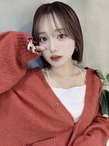 ロンドリゼル 札幌(Lond RiseL) オリーブグレー/前髪/ボブ/マロンベージュ/レイヤーカット/小顔