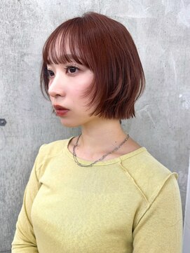 ガーデン 渋谷(GARDEN) ボブ　レイヤーボブ　フェイスレイヤー　暖色カラー ぶ