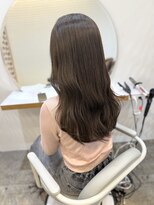 ヌー 栄(nuu)&nbsp;【Mayuno】ブリーチなしダブルカラー/オリーブベージュ艶カラー