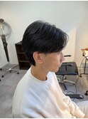 MEN'S/韓国/ニュアンスパーマ/センターパート/下田優也