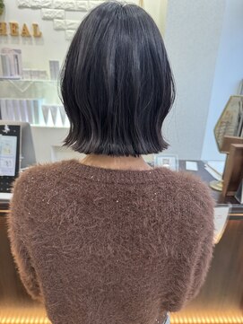 ヘアメイクヒール 【ダークシースルーボブ・八戸美容室・20代・30代・40代・50代】