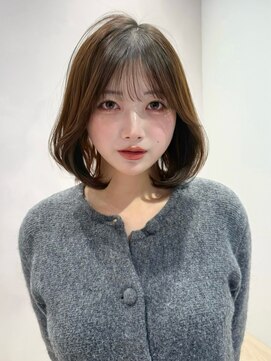 アグノス 青山(Agnos) くせ毛風カール大人可愛いデジタルパーマ小顔カットセミディ
