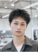 渋谷メンズパーマルーズショートアクティブショートツイスパ緩め