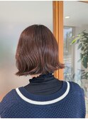 【30代顎ラインぱつっとくびれボブスタイル】