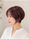 ショートカット/ショートボブ/白髪ぼかし/ 30代/40代/50代