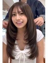 ランズ アネックス 梅田(LANDS ANNEX)&nbsp;くすみベージュレイヤーカット 【大阪 梅田】