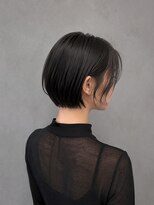 吉 船橋(kici) 船橋/黒髪/タイトな前下がりボブ