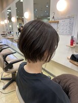 ブルースカイ 二俣川ドンキホーテ店(Blue-Sky) 丸みショートボブ×透明感グレージュ