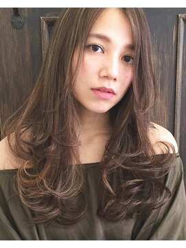 ヘア ラボ ニコ 藤沢店(hair Labo nico...) #ワイドバング#くびれミディ#モーブカラー#ネープレス