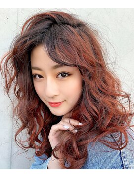 エッジ 下北沢(edge.) edge./下北沢 ビビットオレンジヘアー