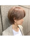 ミルクティーショートヘア