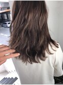 グレージュ_マニッシュショート,ネイビーカラー,フレンチボブ