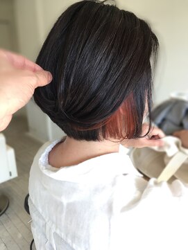 ヘアメイク ミッカ(HAIR MAKE MICCA) 【人気急上昇◎】かきあげて覗くインナーカラー 石原 ダイスケ