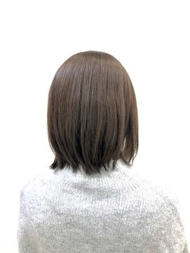 クオリス 上福岡店(QUALIS) 小顔ミディアム/ボブ/くすみブルー/暗めカラー/30代40代50代