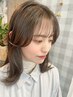 【髪や頭皮を傷めない】カット+カラー（全体）　￥9020→￥8580