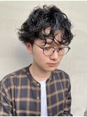 くせ毛風パーマ スパイラルパーマ 刈り上げマッシュ 担当 井上