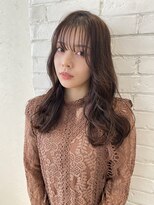 ヒルズヘッドスパサロン(hill's head spa salon)&nbsp;【hill's】杉山 シースルーバング◎大人可愛いマロンブラウン