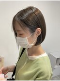 インナーグレージュ/イヤリングカラー/くびれヘア/マッシュ