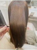 髪質改善ストレートエステ×50代40代30代つや髪ロングハイライト