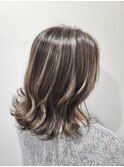 【BelleCoupes】コントラストハイライト アッシュグレージュ