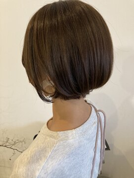 レポヘアー(Repos hair) 20代30代ミニボブココアブラウン小顔美肌ストレート