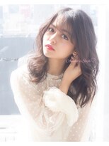 アフロート ギンザ(AFLOAT GINZA)&nbsp;AFLOAT明日香の 黒髪 小顔 ウェーブ うざバング