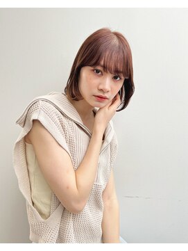 トレス(TRESS) 内巻きボブ　レイヤーボブ　暖色系カラー