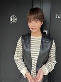【竹之内蔵人】耳掛けショート/小顔ライン/大人ハンサムショート