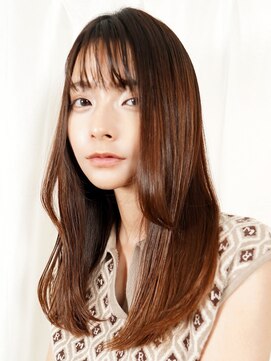 ラフィスヘアーヴィレ 福山店(La fith hair wille) 【La fith】艶カラー×ストレートロングヘア